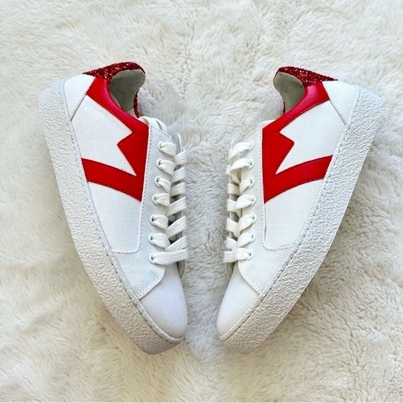 NEW!!! Maje canvas white sneakers size 37 EU - Picture 2 of 5